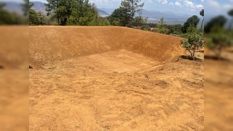 Aseguran predio talado para sembrar aguacate, en Quiroga, Michoacán; Hallaron dos ollas de captación pluvial 