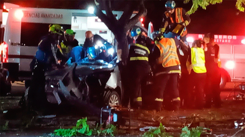 Se registra mortal accidente en Paseo de la República en Querétaro 