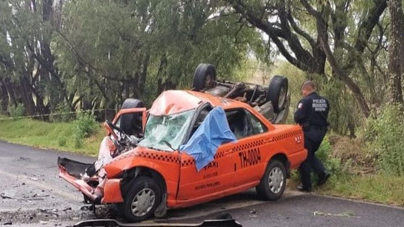Fatal choque frontal en la carretera 412, Querétaro 