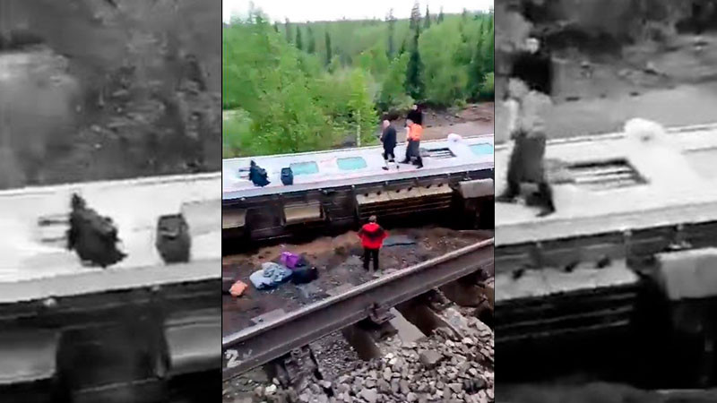 En Rusia descarriló un tren de pasajeros  
