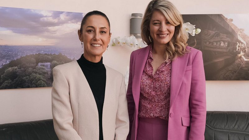 Claudia Sheinbaum se reunió con Mélanie Joly, canciller de Canadá 