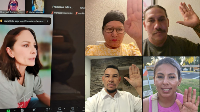 Nalleli Pedraza toma protesta a Comité en Defensa de la Transformación de Fresno, California 
