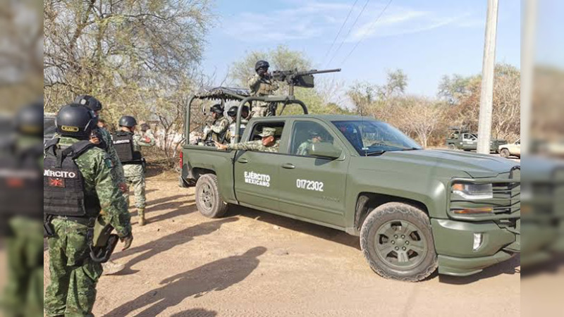 Operativo militar en bastión criminal en Apatzingán, Michoacán: Revientan casa de seguridad y hay persecuciones 