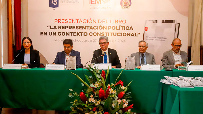 Presentan libro “La representación política en un contexto constitucional”, en el Congreso del Estado 