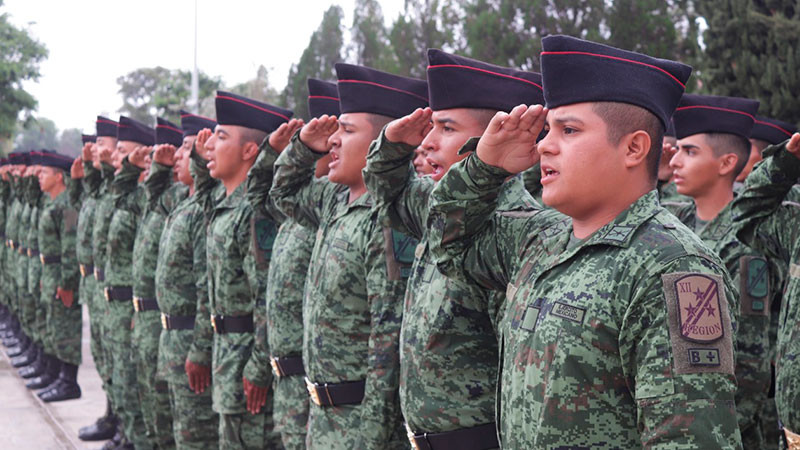 Inician 108 Conscriptos el Servicio Militar Nacional en Querétaro 