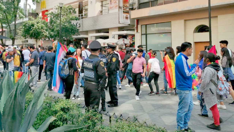 Más 2 mil  policías garantizarán seguridad durante la marcha del Orgullo LGBTTTIQ+ 