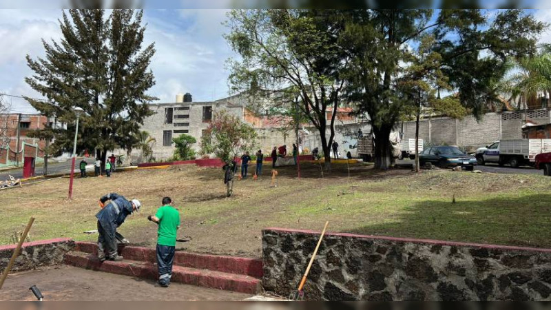 Embellecen jornadas sabatinas colonia moreliana Jesús Romero Flores 