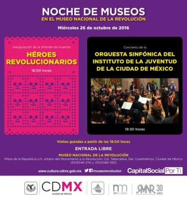 Festeja Noche de Museos la tradición de Día de Muertos, este miércoles - Foto 1 