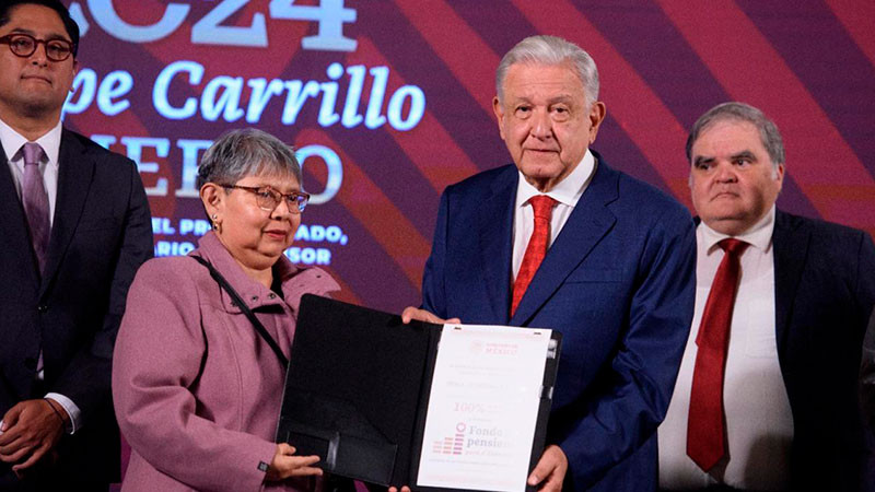 Entrega Issste 94 mil 262 pesos a personas beneficiadas por el Fondo de Pensiones para el Bienestar 