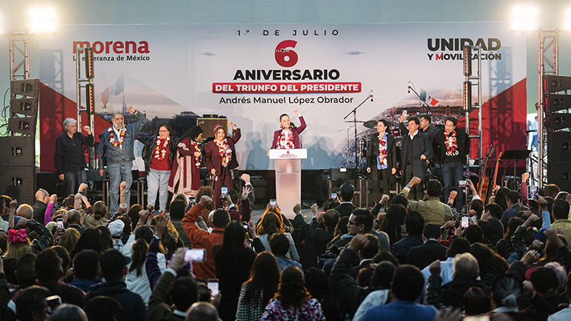 Claudia Sheinbaum convoca a salir a las plazas para dar continuidad a la 4t 
