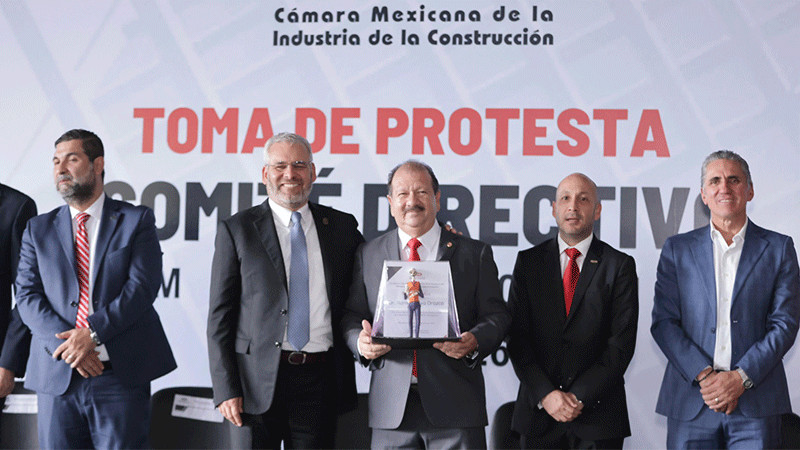 Reconoce CMIC liderazgo de Bedolla para el desarrollo sostenible del estado 