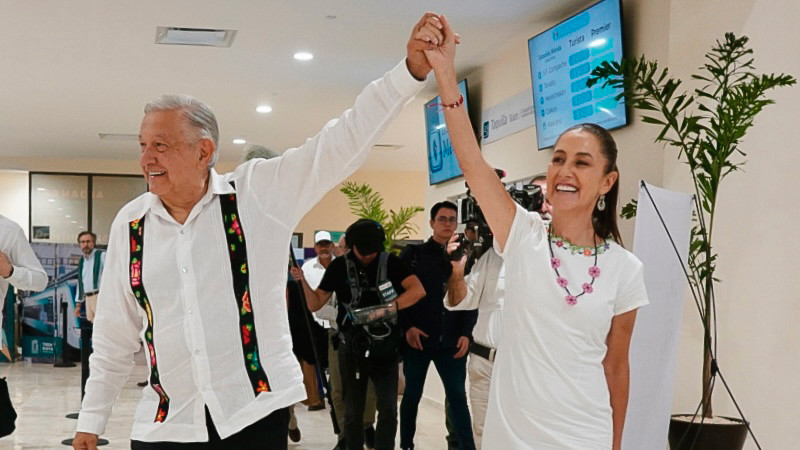 Si Sheinbaum no ganaba la Presidencia, enviaba la banda presidencial, dice AMLO 