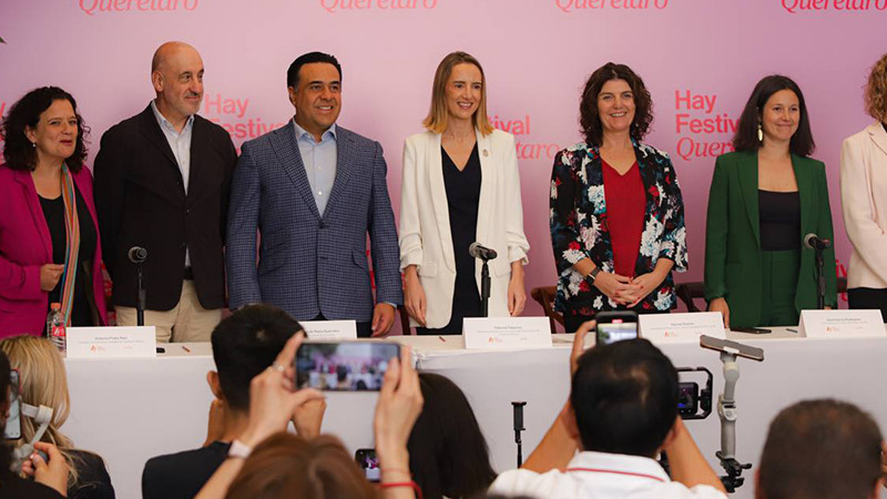 Participa Luis Nava en Anuncio de la novena edición del Hay Festival 2024 en Querétaro 