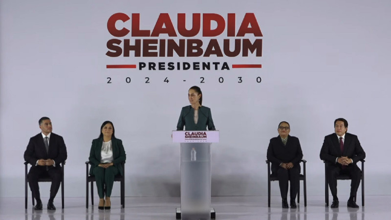 Sheinbaum presenta integrantes del Gabinete 
