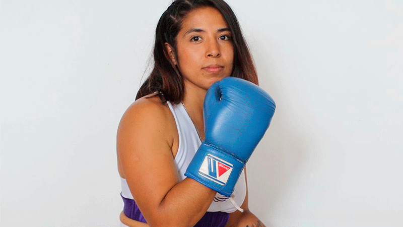Boxeadora Soledad Vargas, recipiendaria de la presea Amalia Solórzano Bravo