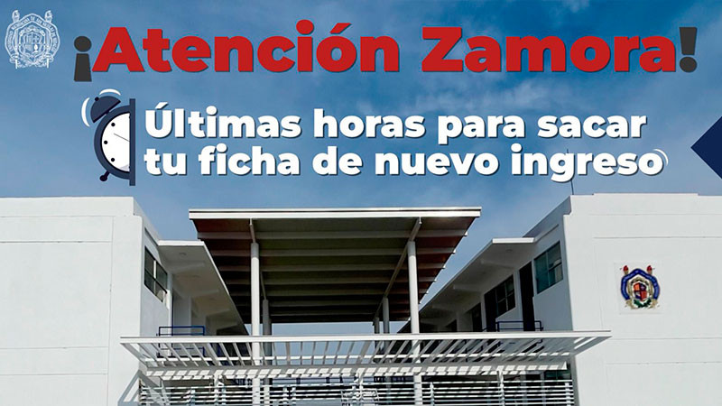 Estudia en la Unidad Profesional de Zamora de la UMSNH, queda poco tiempo para que cierre la convocatoria de ingreso 