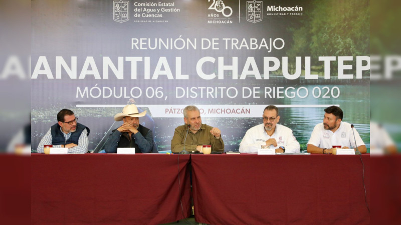 Se tecnificará módulo de riego Chapultepec para cuidar el agua: Bedolla 