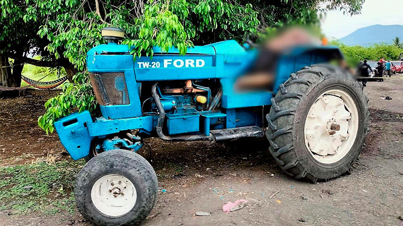 Asesinan a hombre mientras conducía tractor en Buenavista Tomatlán