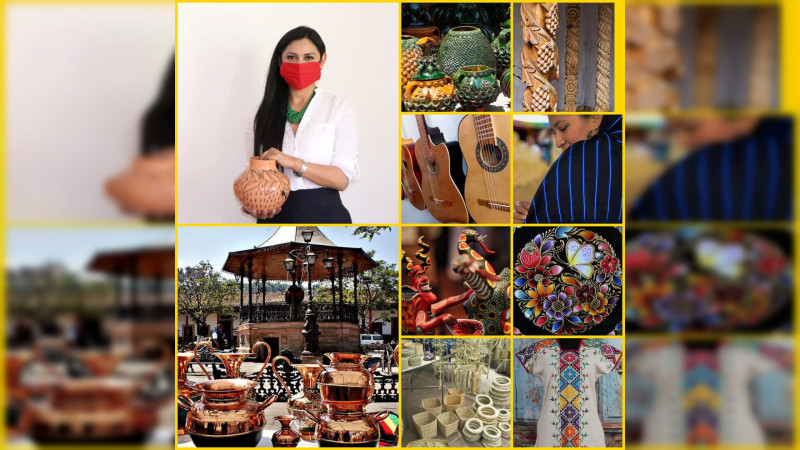 Celebra Araceli Saucedo Reyes reconocimiento internacional de las artesanías de Santa Clara del Cobre  