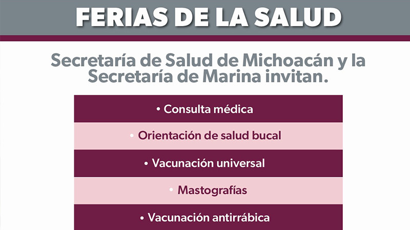 Sector salud y Marina llevarán servicios de salud a Lázaro Cárdenas 