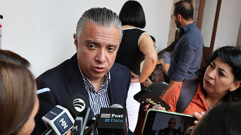 Luis Navarro García solicita adelanto de recursos para aplicar en obra pública para Michoacán 