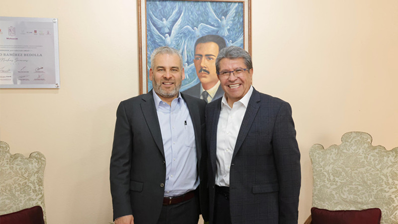 Bedolla no está solo; vamos a ser aliados de Michoacán: Monreal 
