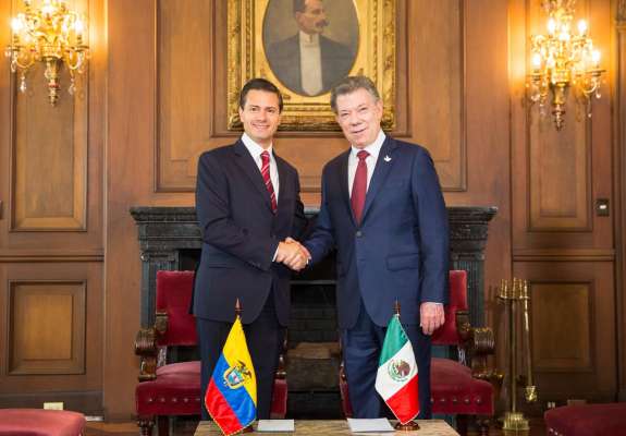 Relación entre México y Colombia pasa por su mejor momento, destaca Enrique Peña 