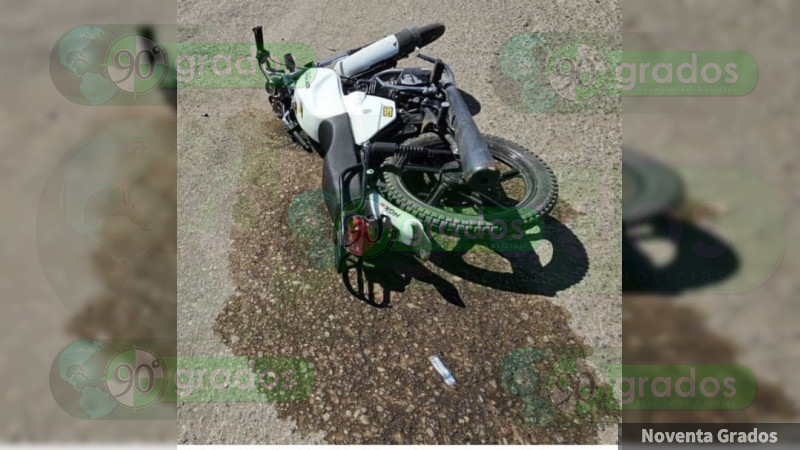 Balean a joven motociclista en Apatzingán, Michoacán  