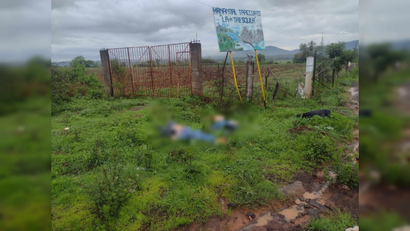 Matan a una pareja en Tangamandapio, Michoacán 