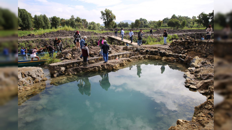 Manantiales de Urandén en lago de Pátzcuaro, en franca recuperación; le dan vida a la isla