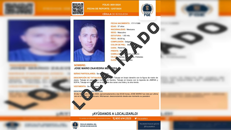 Localizan con vida a los cinco jóvenes desaparecidos en Pátzcuaro