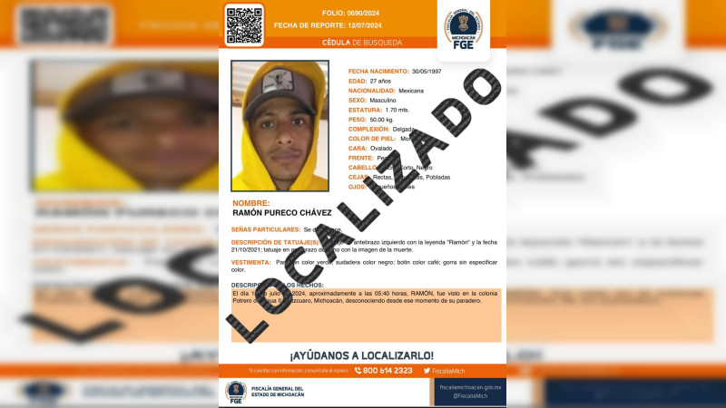 Localizan con vida a los cinco jóvenes desaparecidos en Pátzcuaro