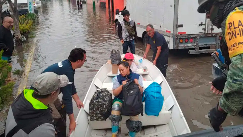 Temporada de lluvias provocó inundaciones en 32 municipios del Estado de México 