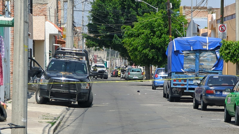 Hombre resulta herido tras ser baleado en el Barrio de Santiaguito, en Celaya