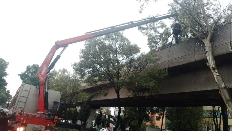 Lluvias desata caos en el AICM y Metro de la CDMX 