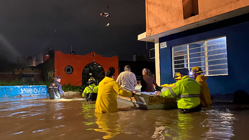 Gobierno de Morelia, en alerta permanente debido a las lluvias 