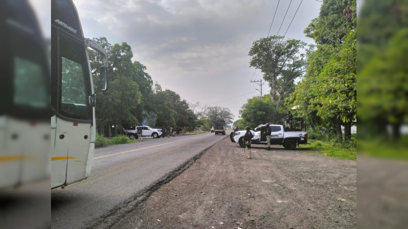 Despliegan operativo en Buenavista, Michoacán, ante reportes de enfrentamientos, dronazos y muertos  
