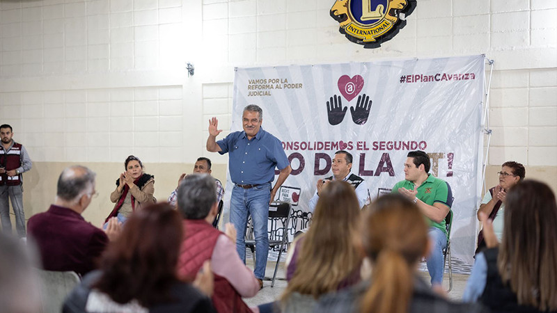 Continúa Morón con foros informativos en Michoacán sobre la Reforma Judicial 