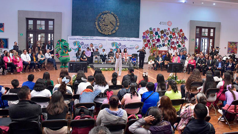 Más de 60 mil infantes michoacanos participaron en consulta del DIF nacional 