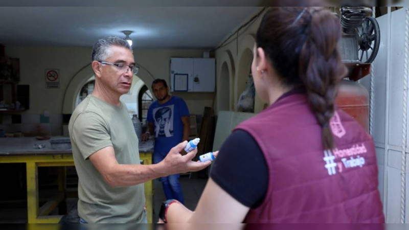 Sector salud  mantiene brigadas sanitarias en colonias de Morelia, Michoacán 