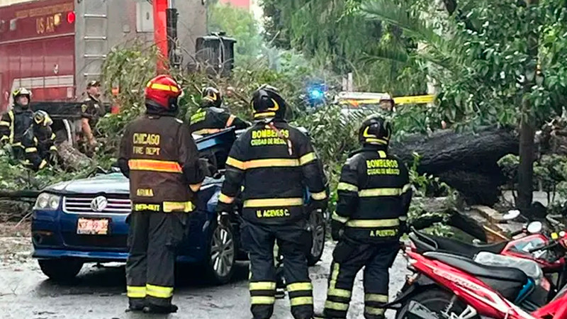 Lluvias en CDMX dejan saldo de una mujer sin vida 