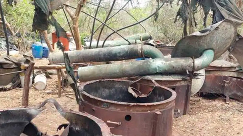 Semar desmantela "mega laboratorio" clandestino en Sinaloa 