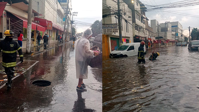 Se desborda río de los Remedios en Naucalpan tras lluvias  