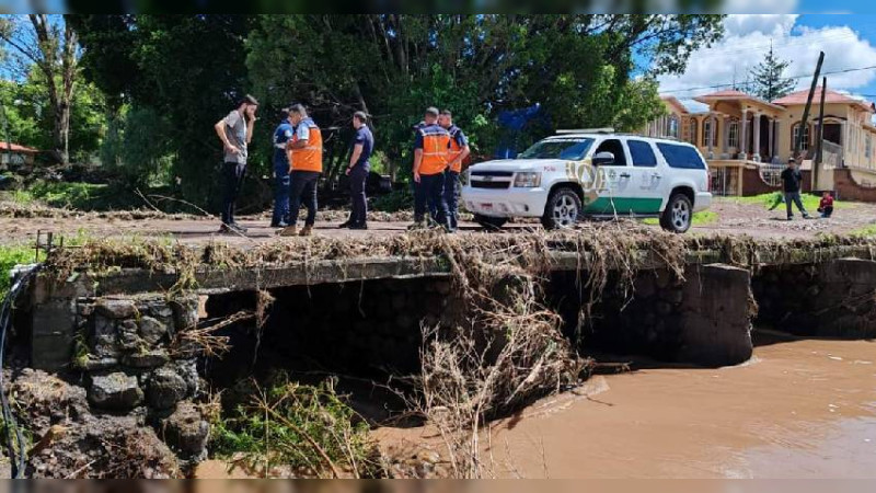 Hallan en Zináparo, Michoacán restos de hombre ahogado en río 