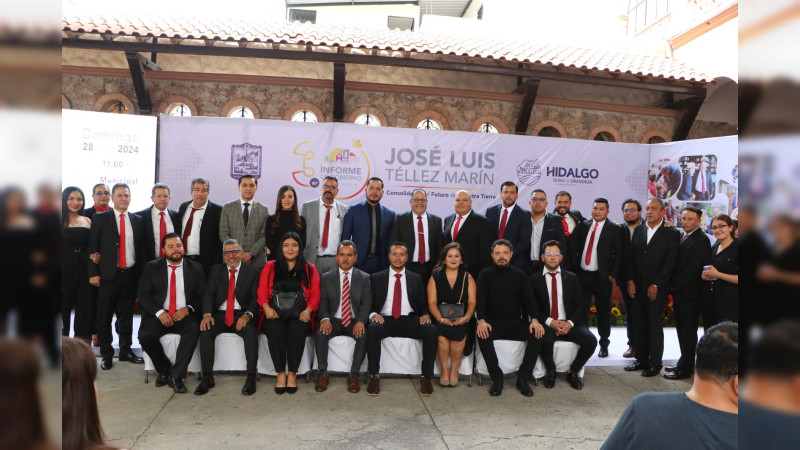 José Luis Téllez Marínrinde su Tercer Informe de Gobierno ante autoridades municipales, estatales y ciudadanía en general