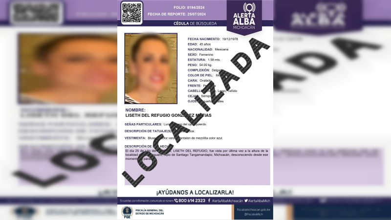 Hallan muerta a Liseth, mujer desaparecida en Tangamandapio, Michoacán: Fue asesinada 