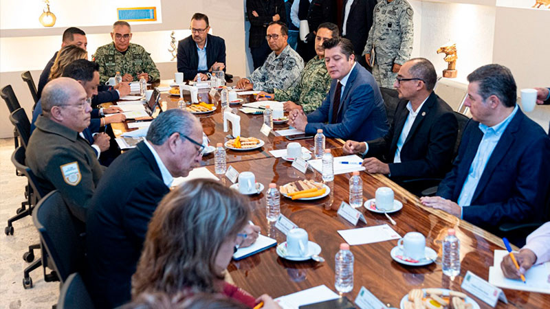 Participa Mauricio Kuri en Reunión de Mesa de Seguridad   