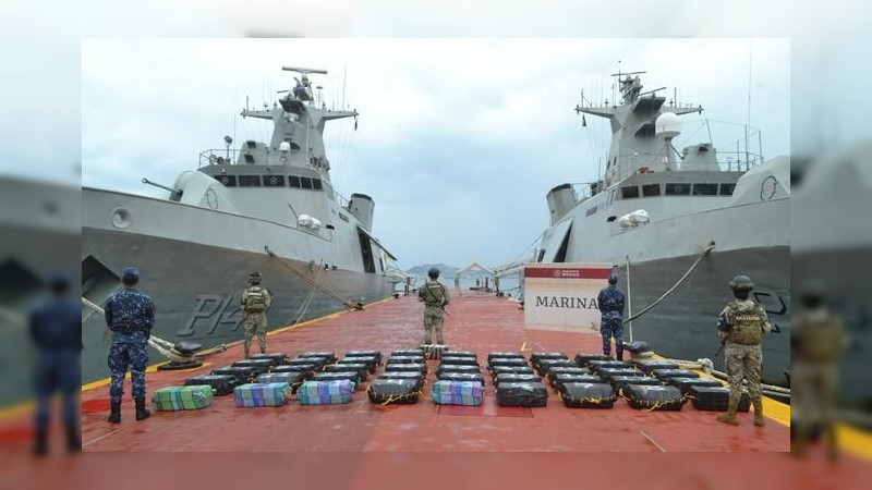 Asegura Marina 1.5 toneladas de cocaína colombiana, en costas de Acapulco, Guerrero 