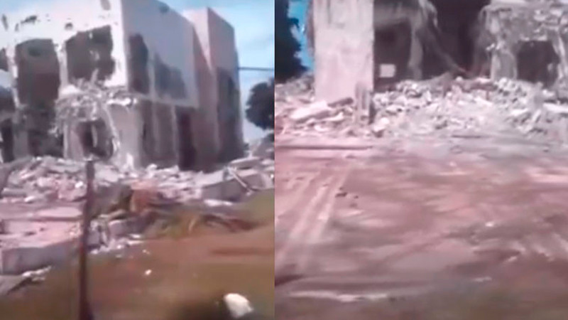 Destruyen mausoleo de la familia de Dámaso López; habrían utilizado maquinaria pesada 