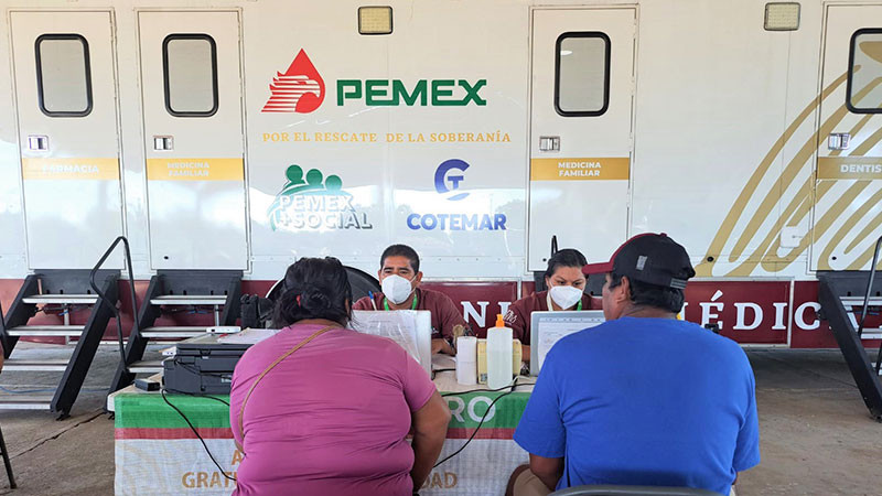 Ofrece PEMEX servicios de atención médica gratuita a oaxaqueños del Istmo 